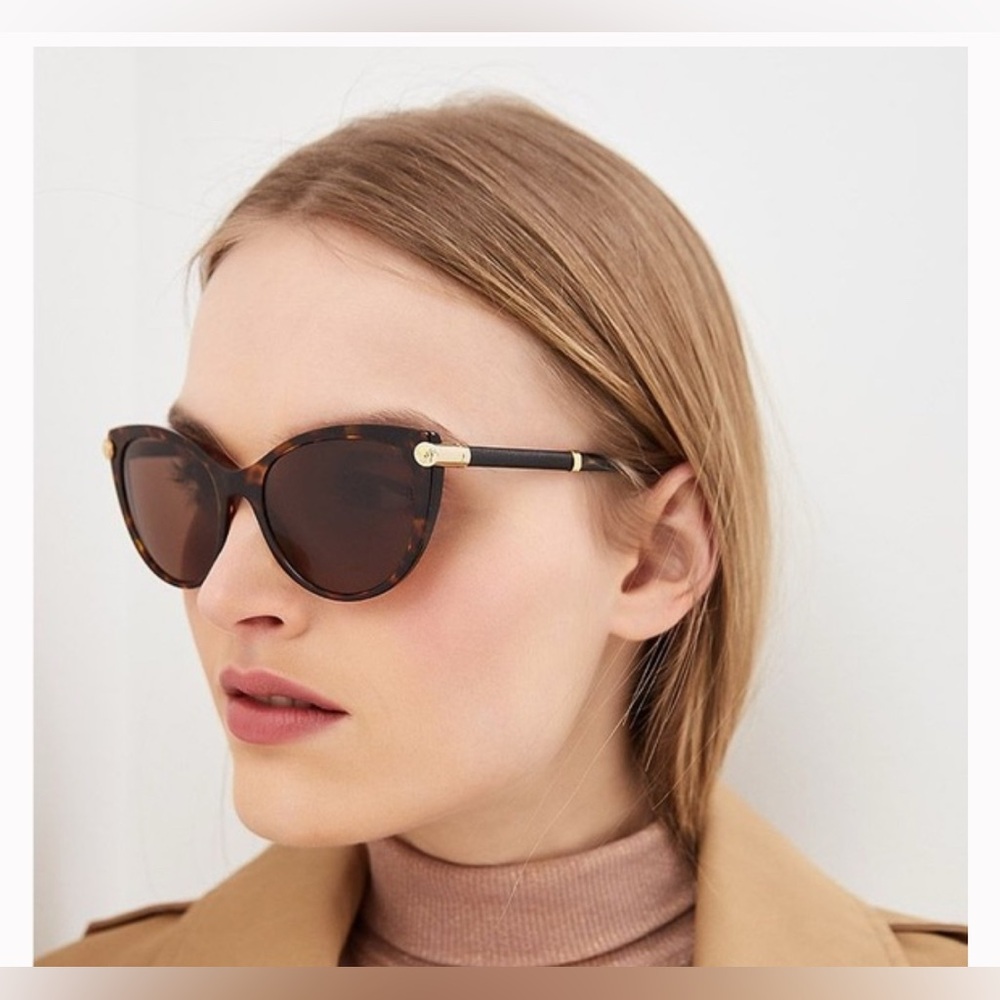 Versace Brown Cat-Eye Sunglasses